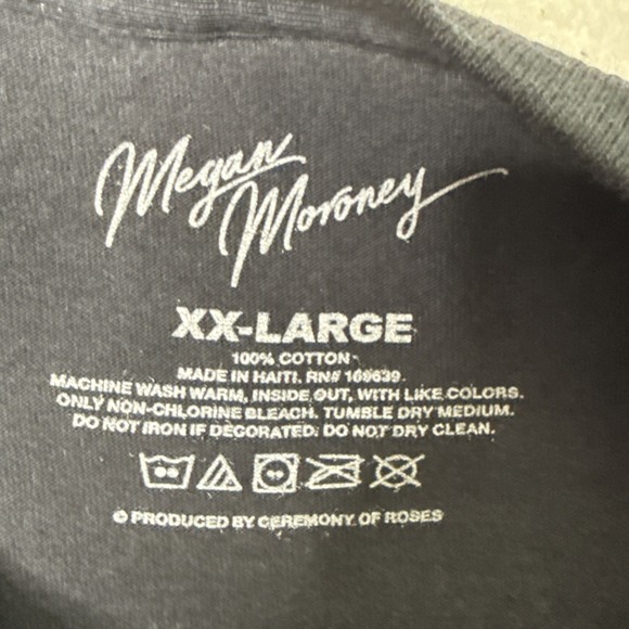 Megan Moroney Portrait Unisex Adult Black T-Shirt Full Size XXL Hot Topic - Picture 5 of 6